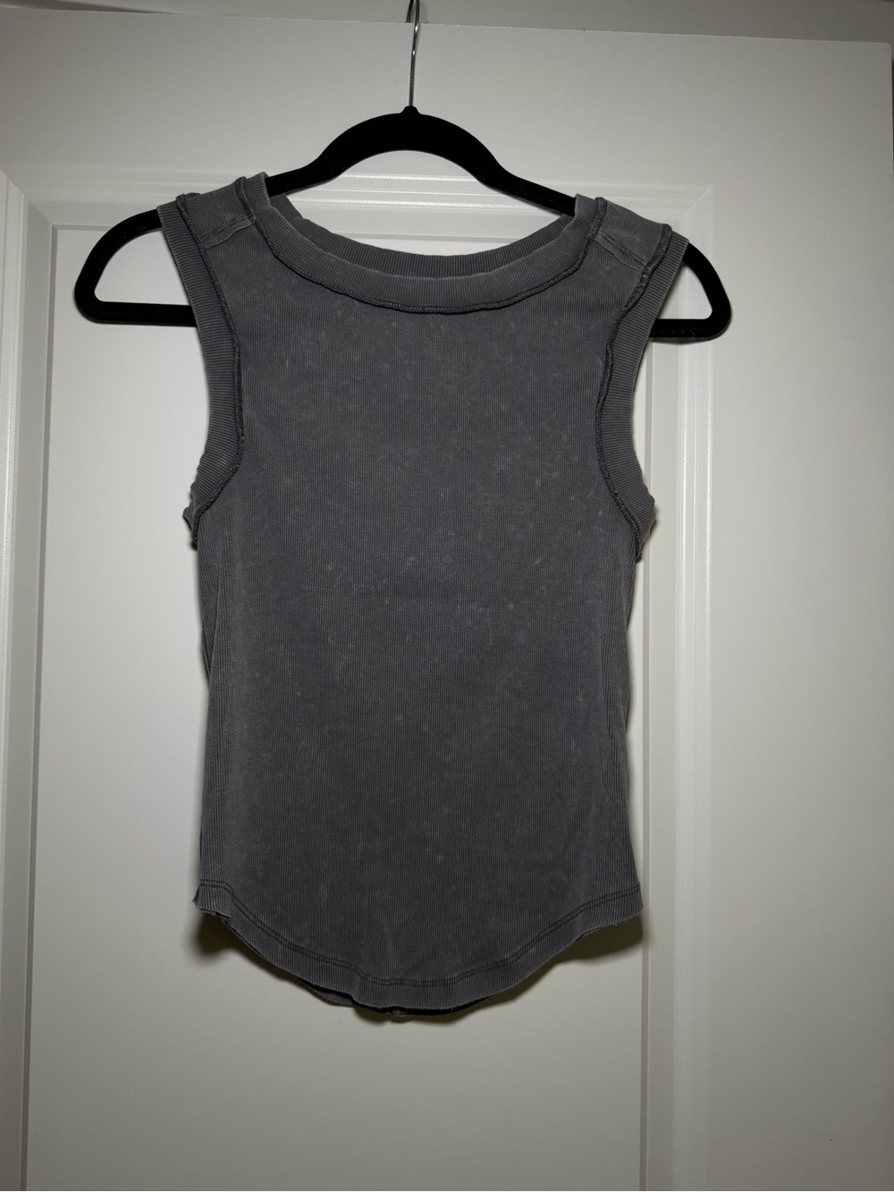 Miou Muse Sleeveless Muscle Tank Top - Gray